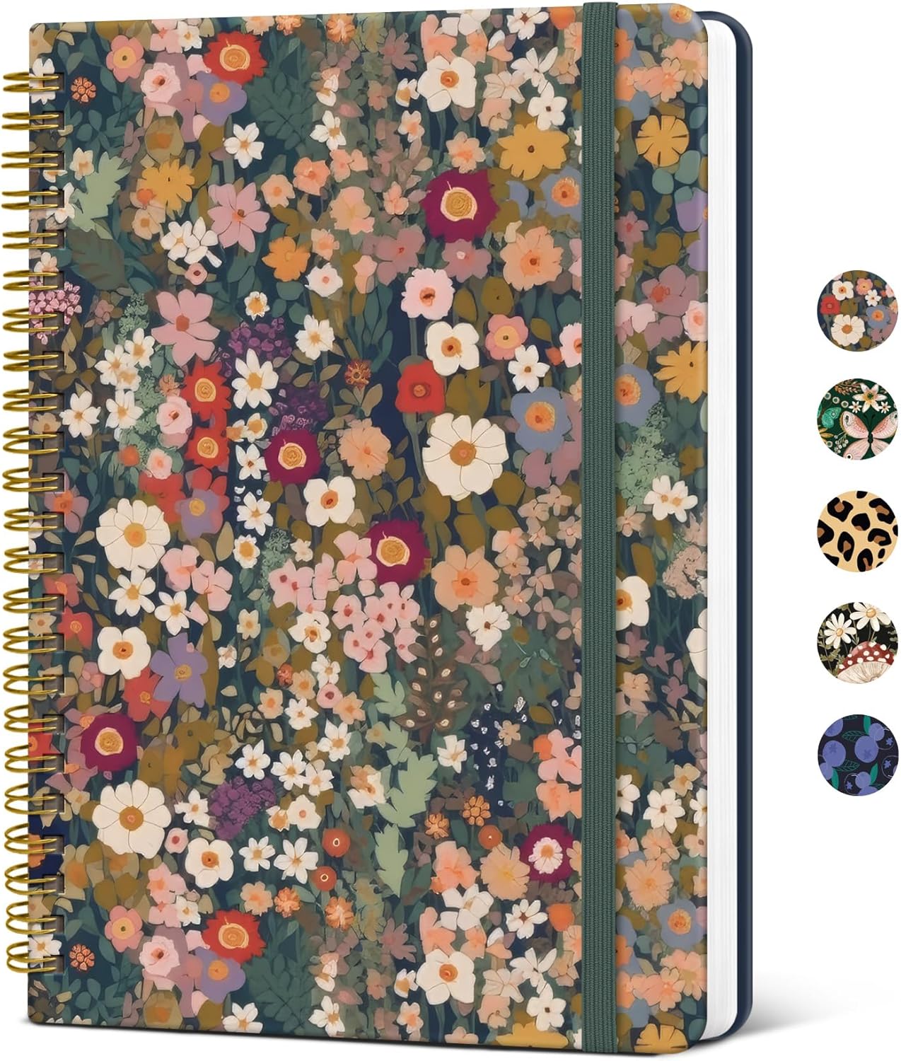 Taja Lined Spiral Journal Notebook for Women
