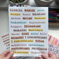 Books of the Bible Header Sticker Labels - BOHO