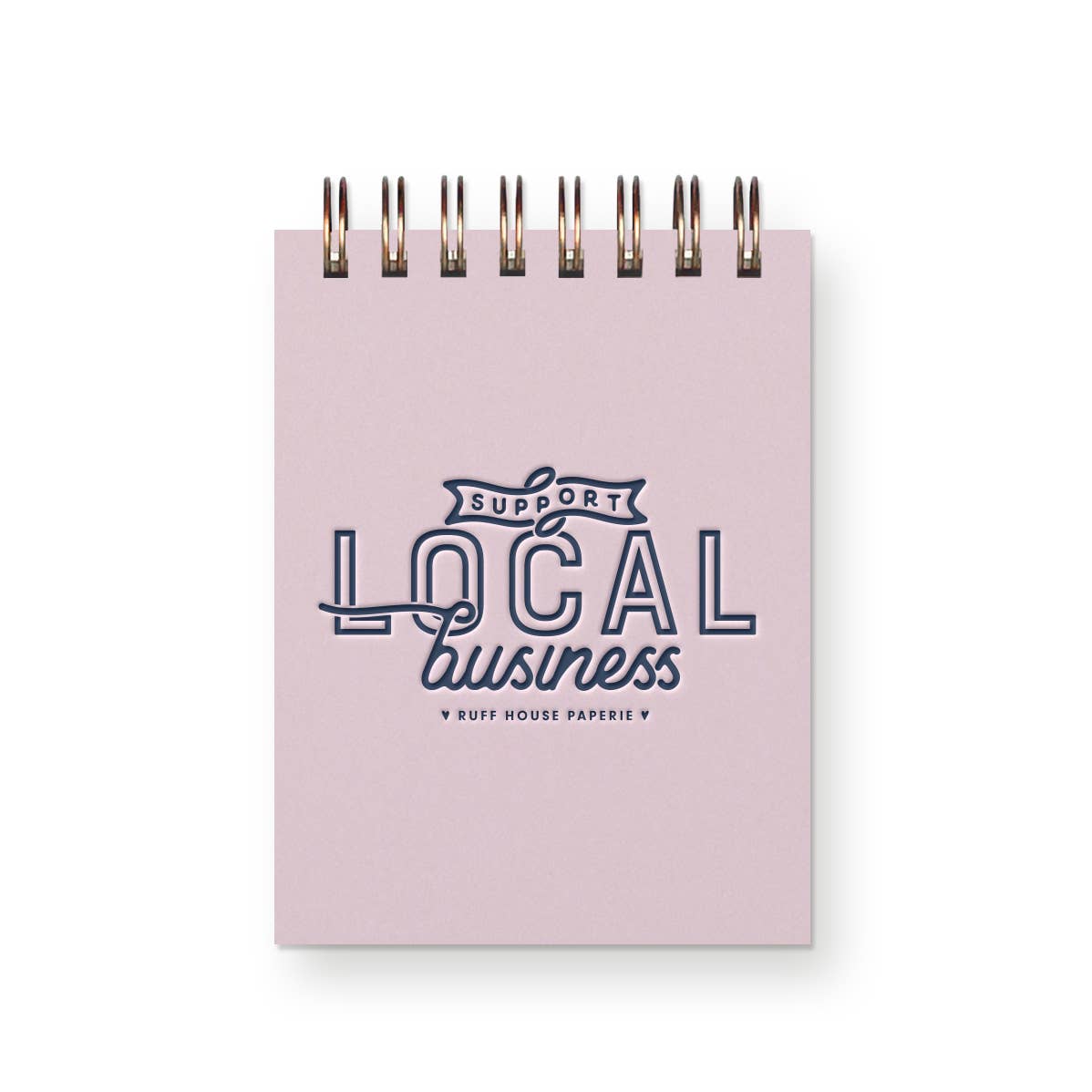 Custom Support Local Business Mini Jotter Notebook
