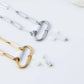 18K Gold PVD Stainless Steel Shell Cross Charm