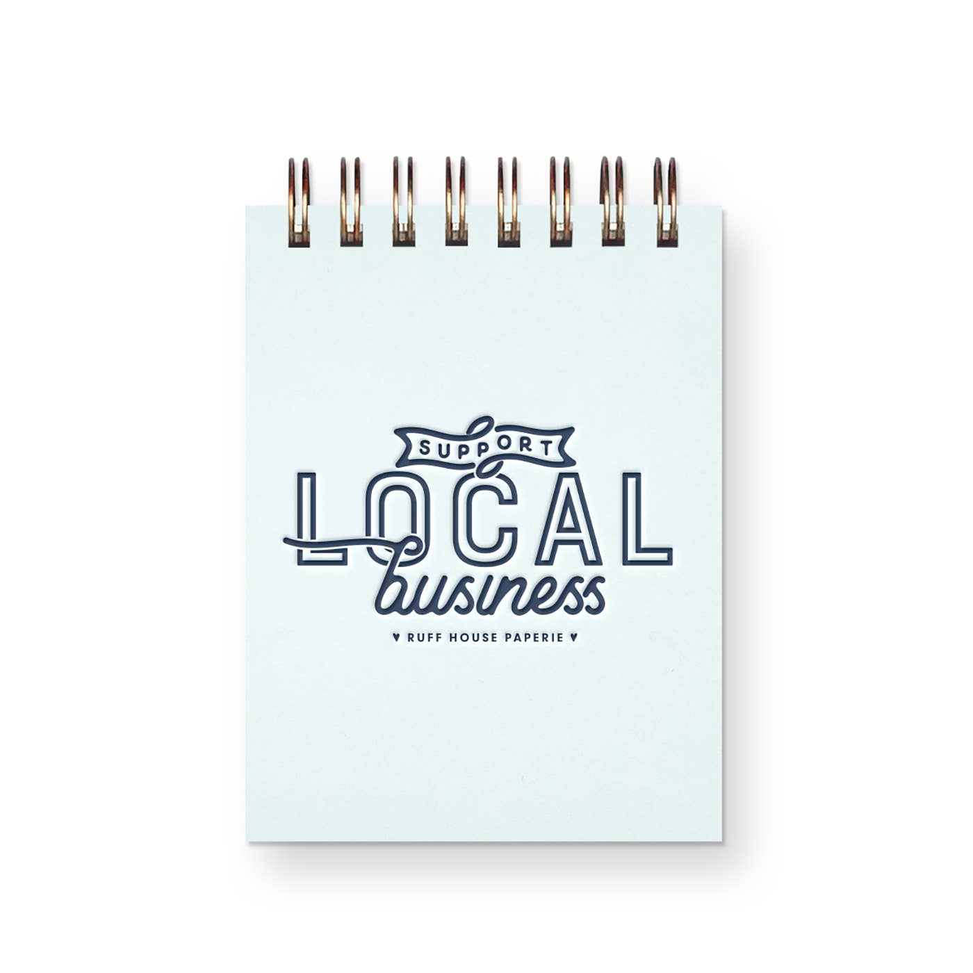 Custom Support Local Business Mini Jotter Notebook