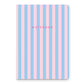 Cotton Candy Stripes Keri Notebook