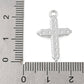 Alloy Rhinestone Cross Charm