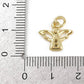 18k Gold Plated Brass Angel Charm