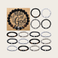 Christian theme men beaded bracelets