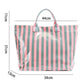 Magnolia Glossy Striped Large Tote Bag