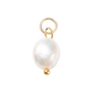 Gold Brass Freshwater Pearl Charm