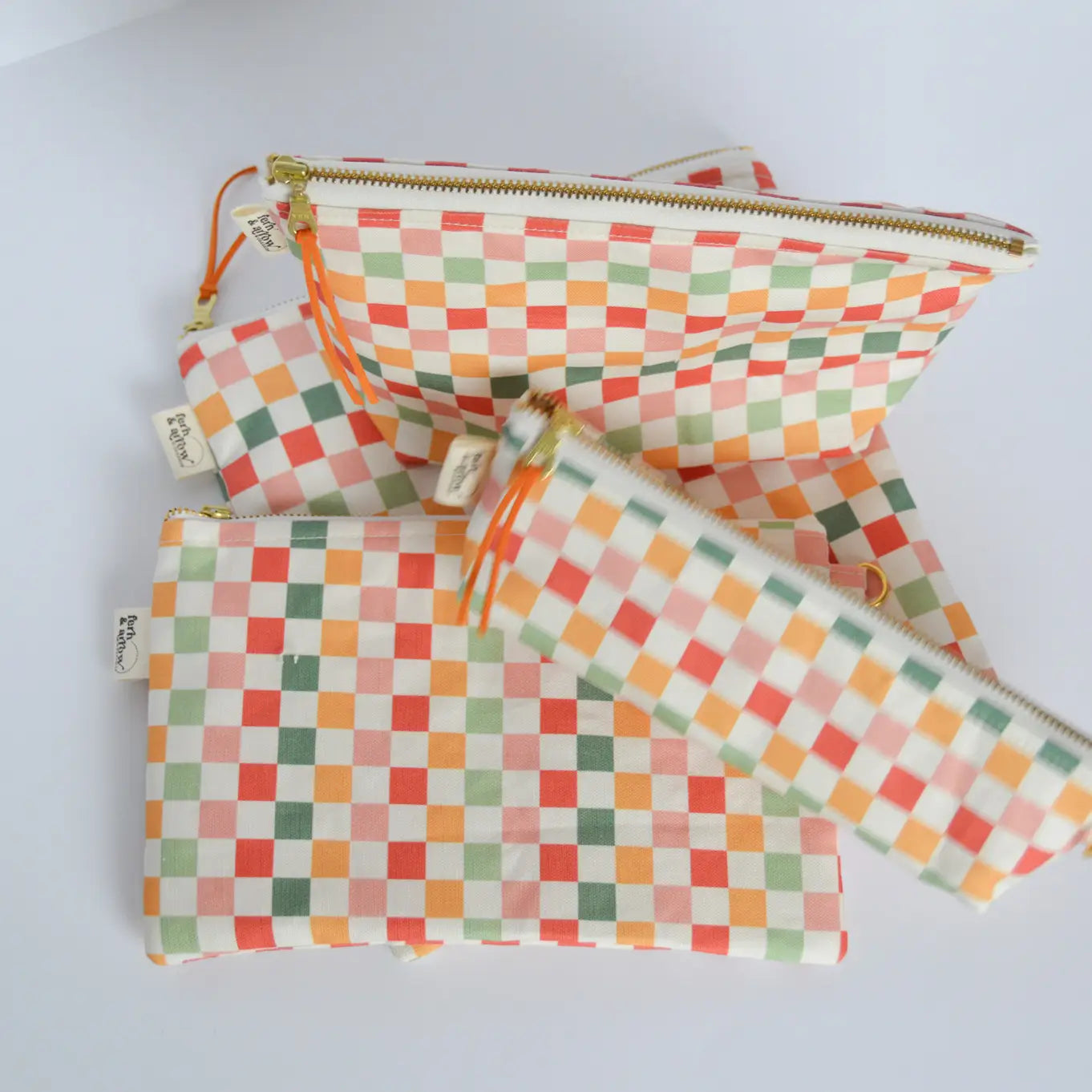 Holiday Checker Boxy Pencil Pouch