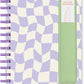Purple Checker notebook and pen holder