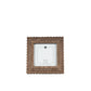 6x6 Wood scallop photo frame for 4x4 pic, espresso