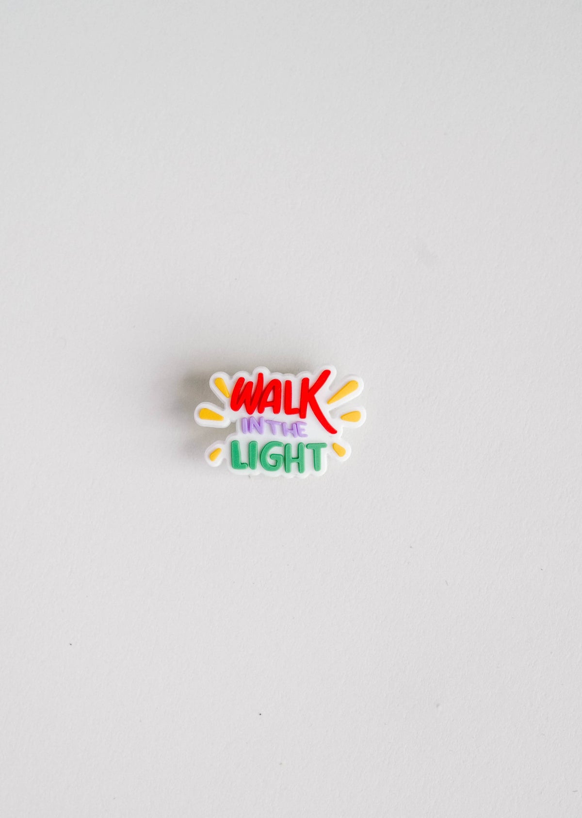 Walk In Light Shoe Charm I Christian Gift