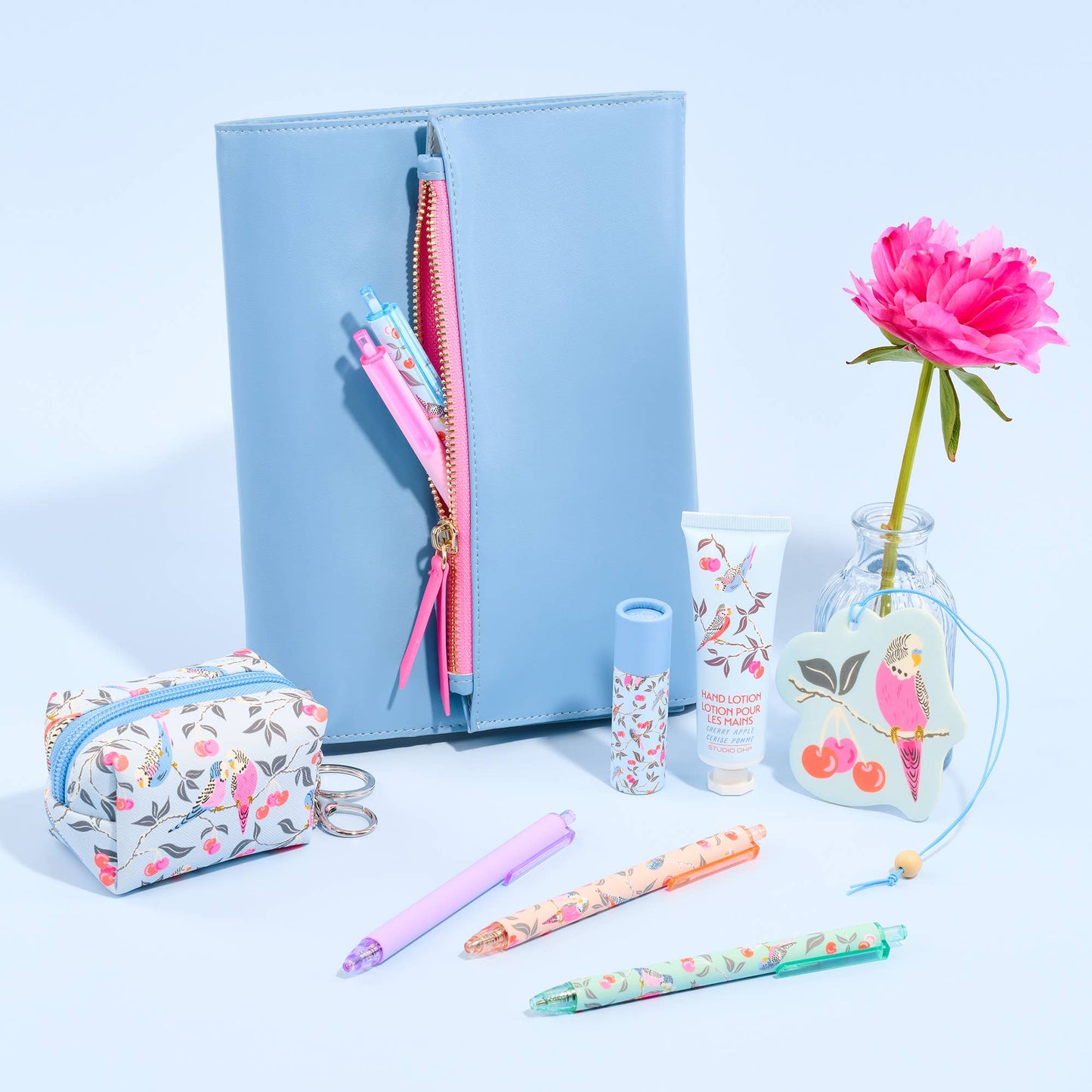 Periwinkle & Pink Keri Notebook Organizer