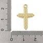 Alloy Rhinestone Cross Charm