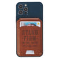 Phone Wallet Magnetic Brown Stand Firm 1 Cor. 16:13