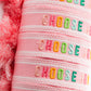 Colorful Embroidered Bracelets | Blush | Choose Joy