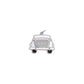 18K Gold PVD Stainless Steel Just Married Car Charm