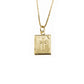 Gold Cross Locket Charm, photo locket for Necklace CPG2948