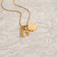 18K Gold PVD Stainless Steel Blessed Charm