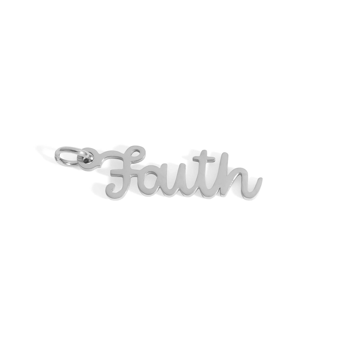 18K Gold PVD Stainless Steel Faith Charm