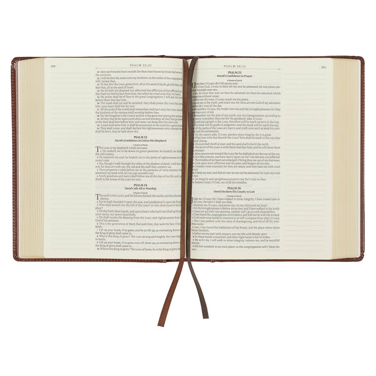 KJV Note-taking Bible Faux Leather HC, Brown