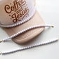 All White Beaded Medium size Trucker Hat Chain