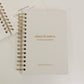 Church Notes Journal- White Spiral Linen- Christian Notebook
