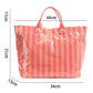 Magnolia Glossy Striped Large Tote Bag