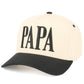 C.C PAPA Letter Embroidered on Two Tone Trucker Hat