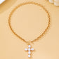 Magnolia Pearl Cross Toggle Necklace
