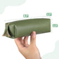 Green PU Leather Pencil Case Small