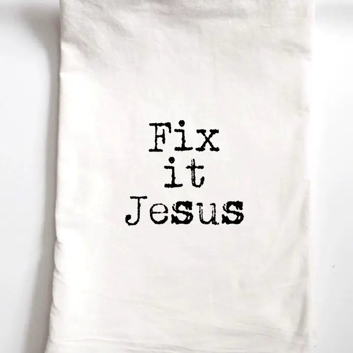 Fix It Jesus | Funny Gift Towel