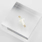 18K Gold PVD Stainless Steel Shell Cross Connector Charm