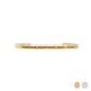 18K Gold PVD You are Loved Engraved Bangle Bracelet