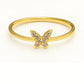 Butterfly Gemstone Ring