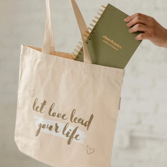 Church Notes Journal - Spiral Linen Green