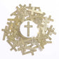 Pocket Cross God Answers Prayers Gold