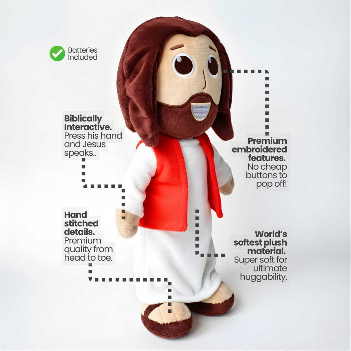 The Talking Jesus Doll - Christian Toy - Speaks Bible Verses