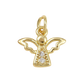 18k Gold Plated Brass Angel Charm