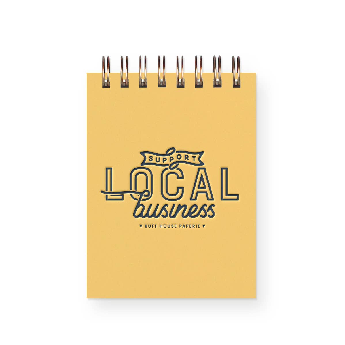Custom Support Local Business Mini Jotter Notebook