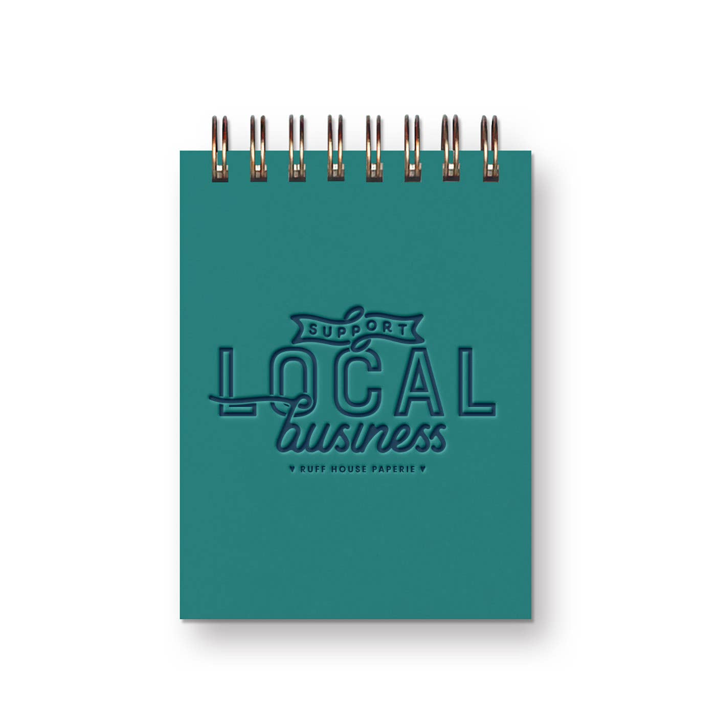 Custom Support Local Business Mini Jotter Notebook
