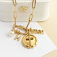 18K Gold PVD Stainless Steel Amen Word Charm