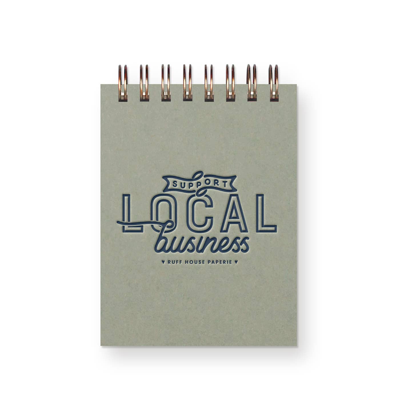 Custom Support Local Business Mini Jotter Notebook