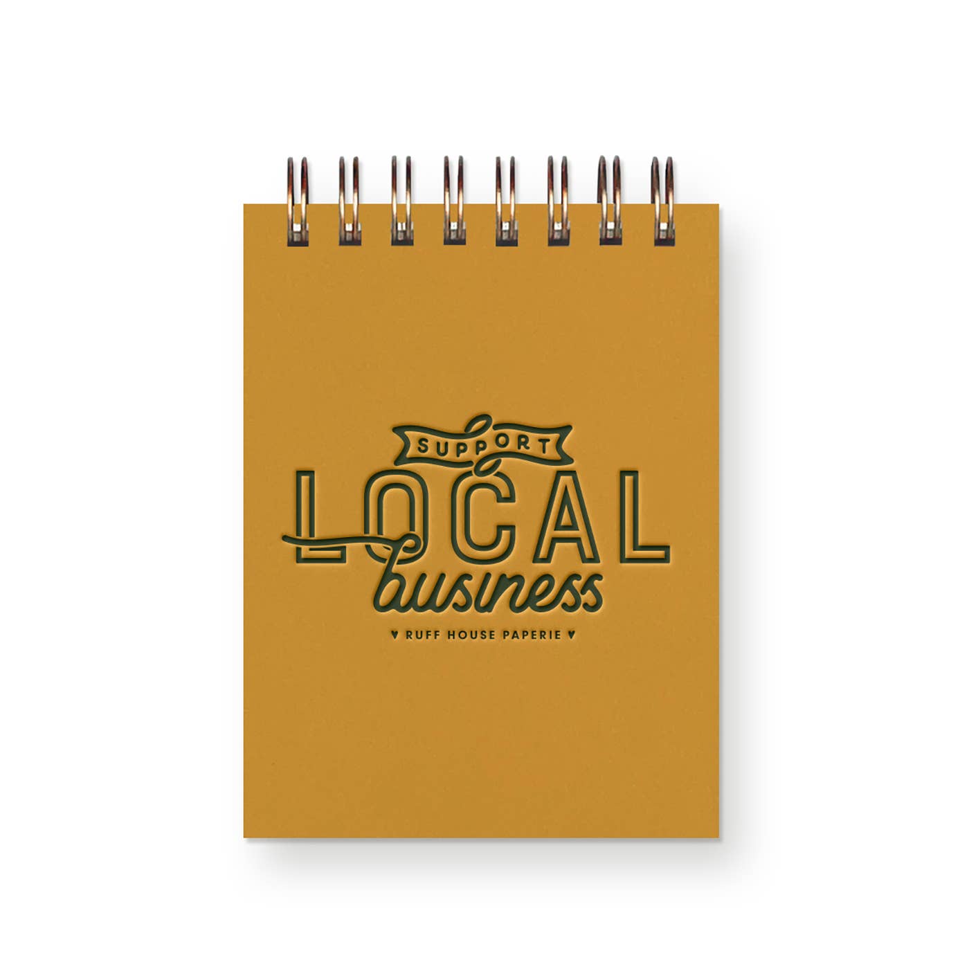 Custom Support Local Business Mini Jotter Notebook