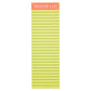 Green Stripe Prayer List (4x12 Notepad)