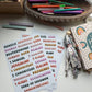 Books of the Bible Header Sticker Labels - HIPPIE DREAMS