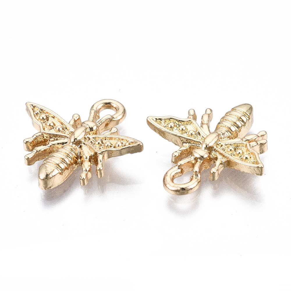 Gold Alloy Bee Charm