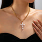 Magnolia Pearl Cross Toggle Necklace