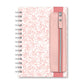 Blushing Blooms Oliver Notebook with Pen Pocket