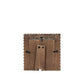 6x6 Wood scallop photo frame for 4x4 pic, espresso