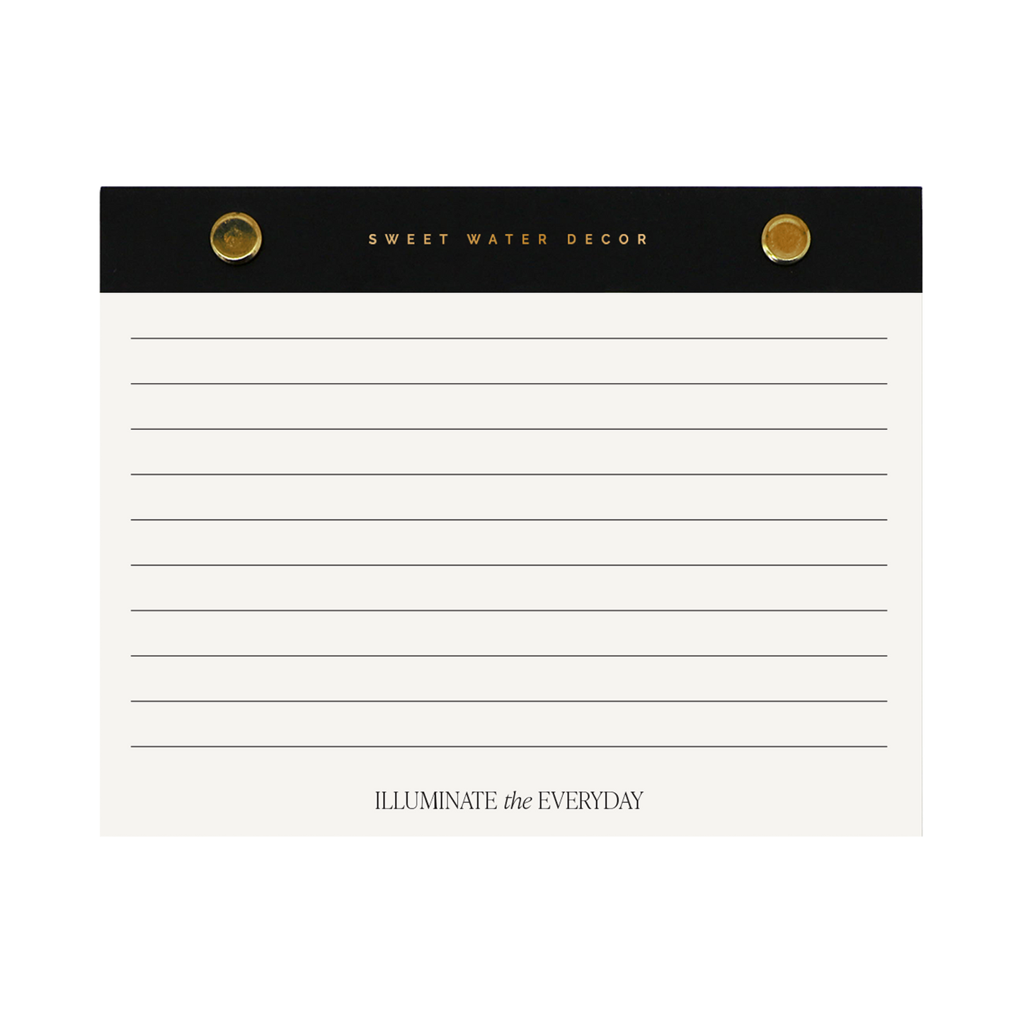 Small Gold Rivet Basic Notepad